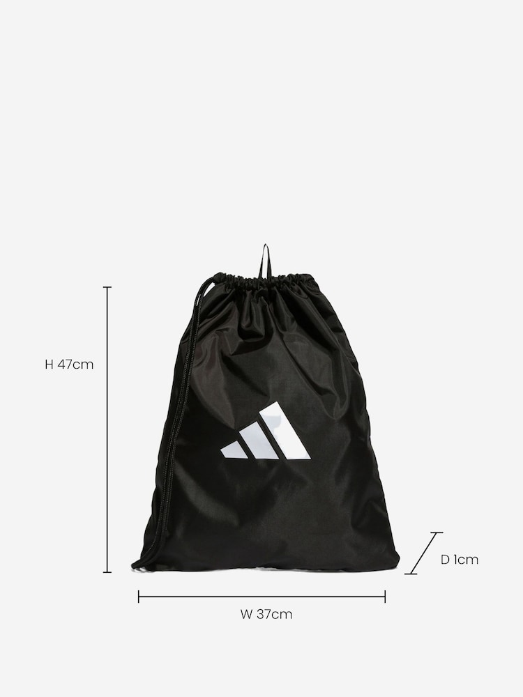 adidas Black/White Performance Tiro League Gymsack - Image 4 of 4