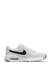 Nike White/Black Air Max SC Trainers - Image 3 of 10
