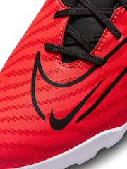 Nike Red Phantom Club Turf Football Boots - Image 7 of 8