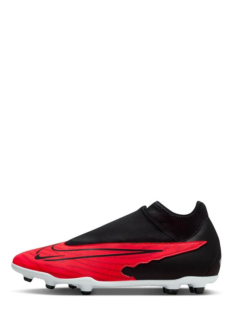 Nike Red Phantom Club Dynamic Firm Ground Football Boots - Image 2 of 11