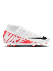 Nike Red Mercurial Superfly 9 Club Cream Ground Football Boots - Image 1 of 11