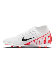 Nike Red Mercurial Superfly 9 Club Cream Ground Football Boots - Image 2 of 11