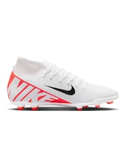Nike Red Mercurial Superfly 9 Club Cream Ground Football Boots - Image 3 of 11