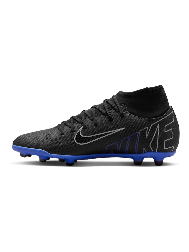 Nike Black Mercurial Superfly 9 Club Cream Ground Football Boots - Image 2 of 11