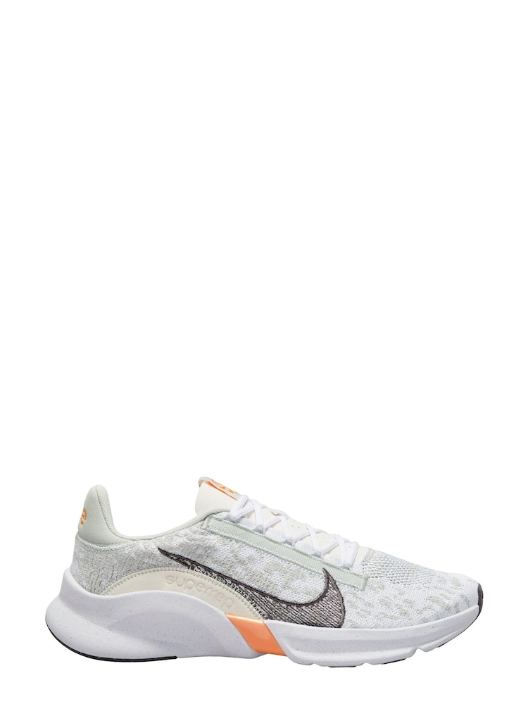 Nike White SuperRep Go 3 Flyknit Training Trainers - Image 1 of 4