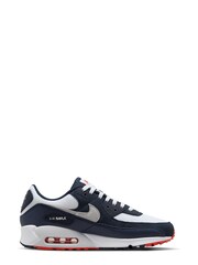 Nike Blue Air Max 90 Trainers - Image 3 of 9