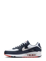 Nike Blue Air Max 90 Trainers - Image 4 of 9