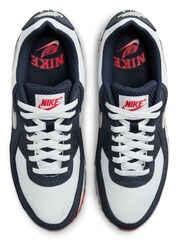 Nike Blue Air Max 90 Trainers - Image 6 of 9
