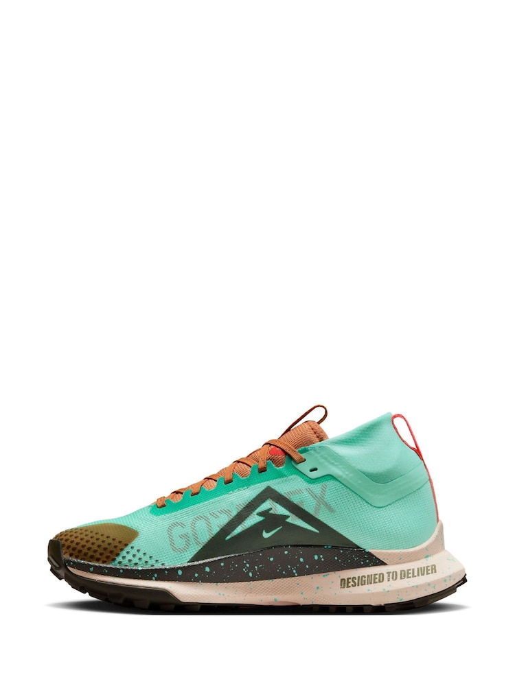 Nike Emerald Green React Pegasus Trail 4 GORETEX Waterproof Running Trainers - Image 2 of 5