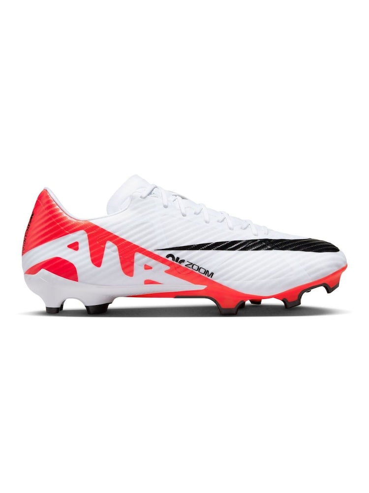 Nike Red/White Zoom Mercurial Vapor 15 Academy Firm Ground Football Boots - Image 1 of 11