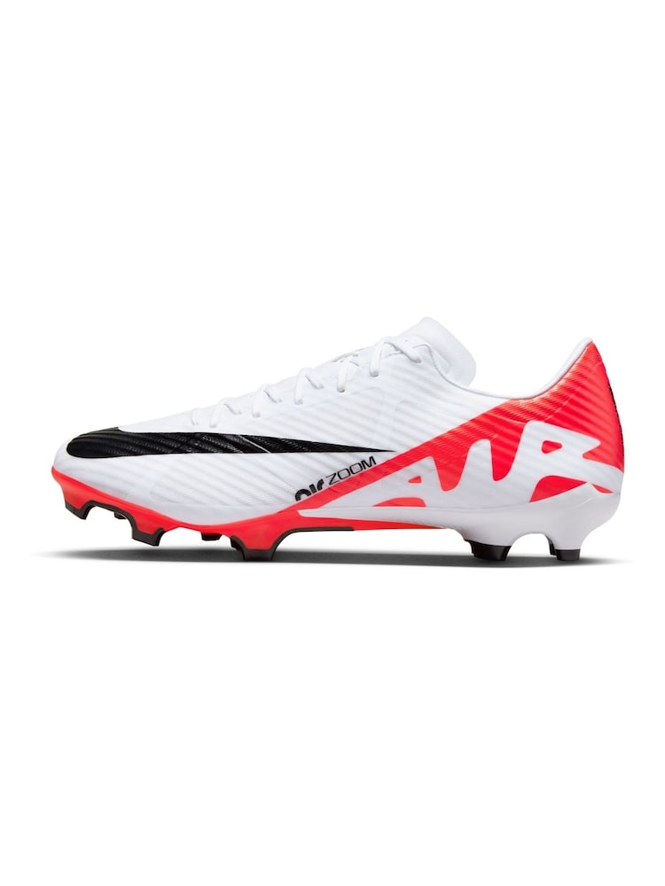 Nike Red/White Zoom Mercurial Vapor 15 Academy Firm Ground Football Boots - Image 2 of 11
