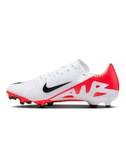 Nike Red/White Zoom Mercurial Vapor 15 Academy Firm Ground Football Boots - Image 4 of 11