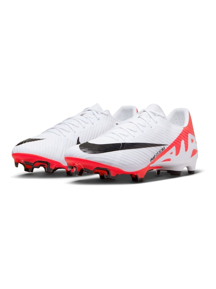 Nike Red/White Zoom Mercurial Vapor 15 Academy Firm Ground Football Boots - Image 5 of 11
