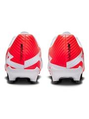 Nike Red/White Zoom Mercurial Vapor 15 Academy Firm Ground Football Boots - Image 8 of 11
