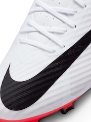 Nike Red/White Zoom Mercurial Vapor 15 Academy Firm Ground Football Boots - Image 9 of 11