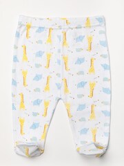 Bonjour Bebe Baby Animal Print 100% Cotton White Gift Set 6 Piece - Image 3 of 5
