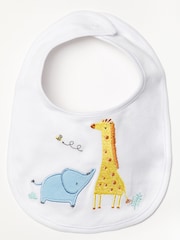 Bonjour Bebe Baby Animal Print 100% Cotton White Gift Set 6 Piece - Image 5 of 5