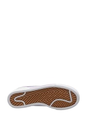 Nike White/Purple Court Legacy Lift Platform Trainers - Image 4 of 4