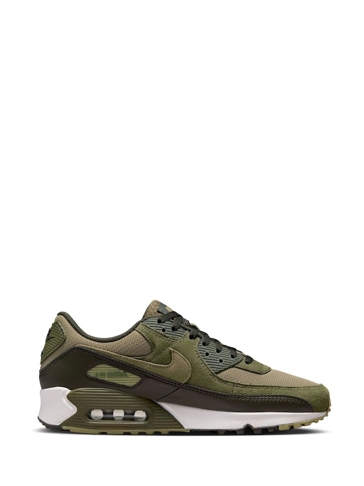 Nike Green Air Max 90 Trainers - Image 3 of 10