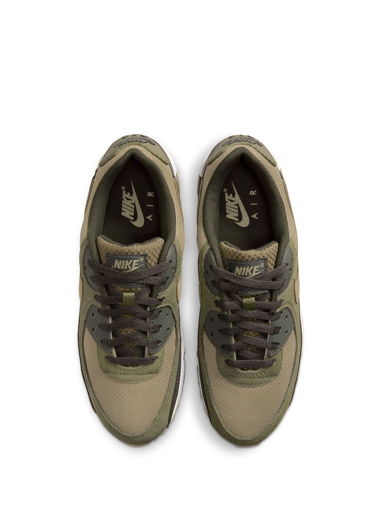 Nike Green Air Max 90 Trainers - Image 7 of 10