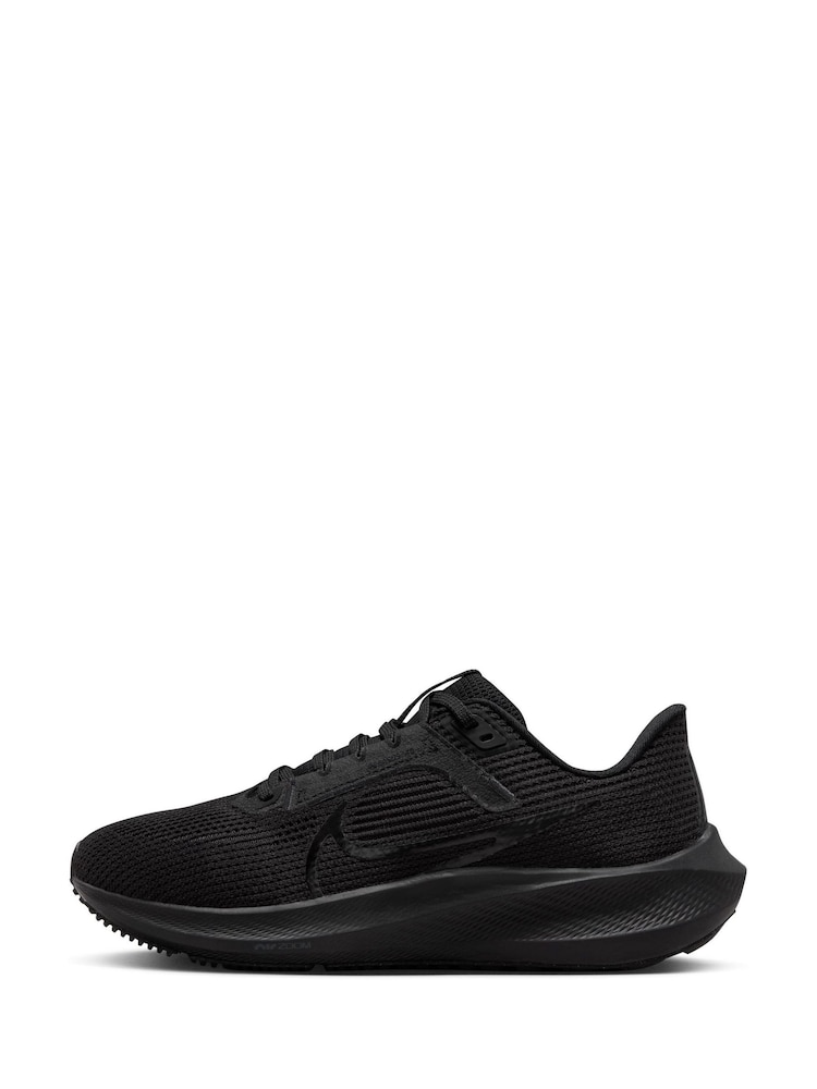 Schwarz - Nike Air Zoom Pegasus 40 Road Running Turnschuhe - Bild 2 von 9