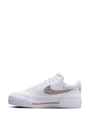 Nike White Court Legacy Lift Platform Trainers United in Victory - Image 6 of 17