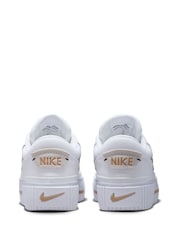 Nike White Court Legacy Lift Platform Trainers United in Victory - Image 9 of 17