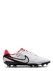 Nike White Tiempo Legend 10 Academy Multi Ground Football Boots - Image 1 of 11