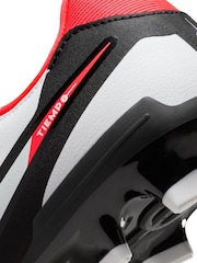 Nike White Tiempo Legend 10 Academy Multi Ground Football Boots - Image 10 of 11