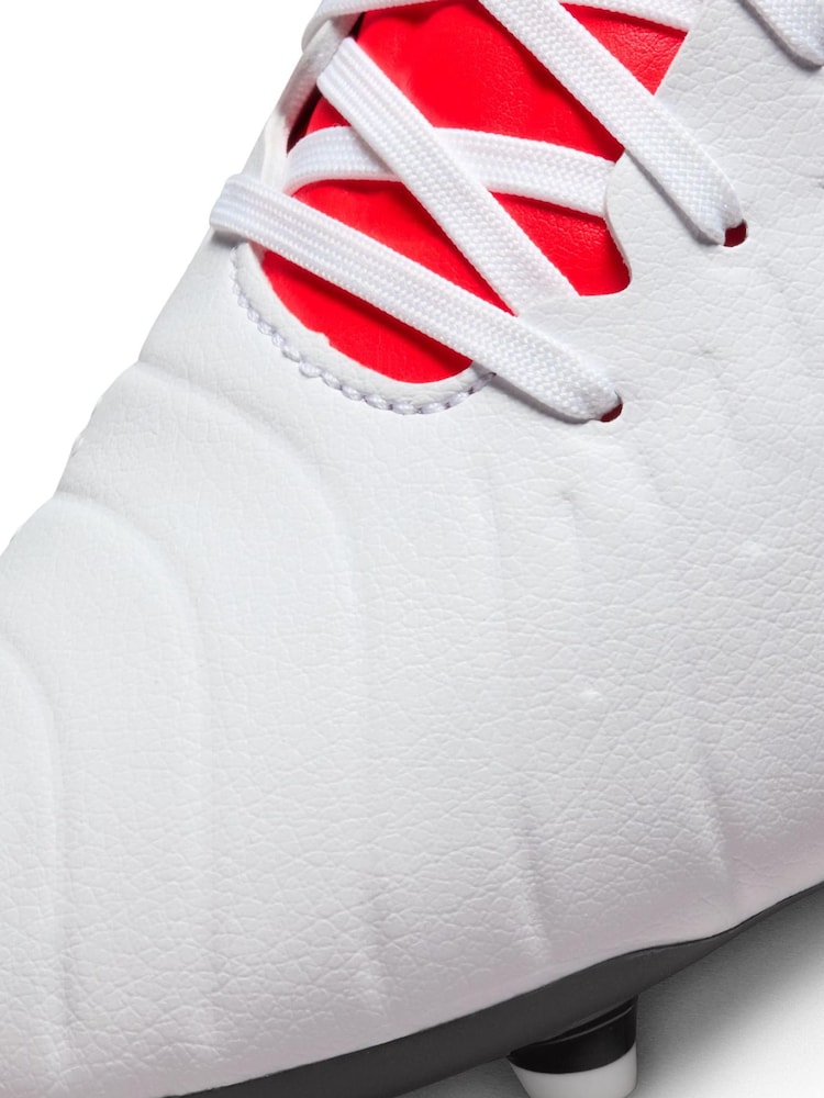 Nike White Tiempo Legend 10 Academy Multi Ground Football Boots - Image 11 of 11