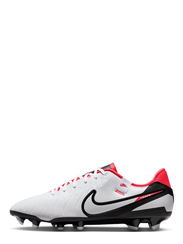 Nike White Tiempo Legend 10 Academy Multi Ground Football Boots - Image 2 of 11