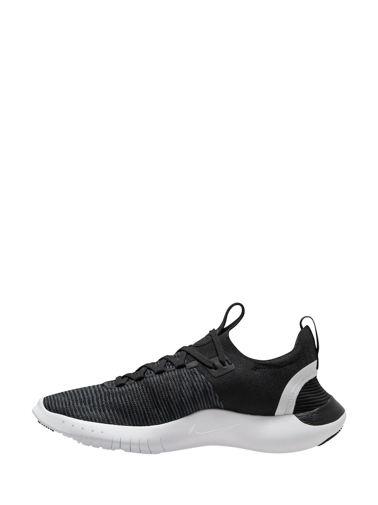 Nike Black Free Run Flyknit Next Nature Road Running Trainers - Image 2 of 6