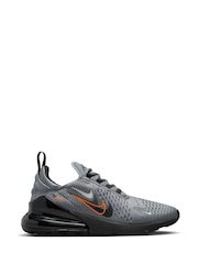 Nike Black/Grey Air Max 270 Trainers - Image 1 of 11
