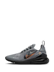 Nike Black/Grey Air Max 270 Trainers - Image 7 of 11