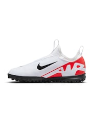 Nike Red Kids Zoom Mercurial Vapor 15 Turf Football Boots - Image 4 of 10