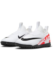 Nike Red Kids Zoom Mercurial Vapor 15 Turf Football Boots - Image 5 of 10