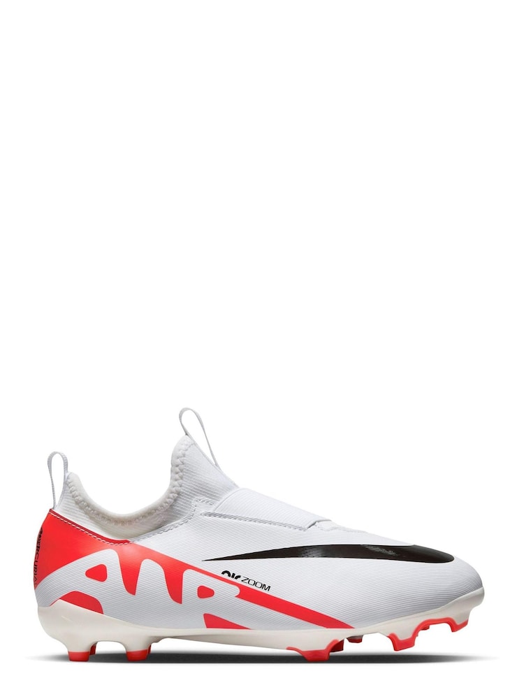 Nike Red Kids Zoom Mercurial Vapor 15 Academy Firm Ground Football Boots - Image 1 of 9