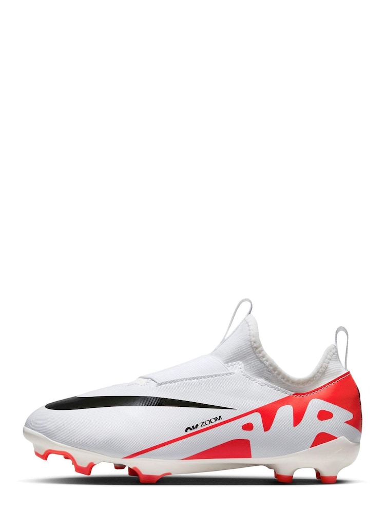 Nike Red Kids Zoom Mercurial Vapor 15 Academy Firm Ground Football Boots - Image 2 of 9