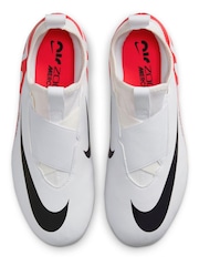 Nike Red Kids Zoom Mercurial Vapor 15 Academy Firm Ground Football Boots - Image 3 of 9