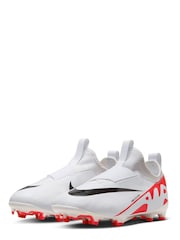 Nike Red Kids Zoom Mercurial Vapor 15 Academy Firm Ground Football Boots - Image 4 of 9