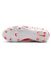 Nike Jr. Red Kids Mercurial Vapor 15 Club Firm Ground Football Boots - Image 6 of 11