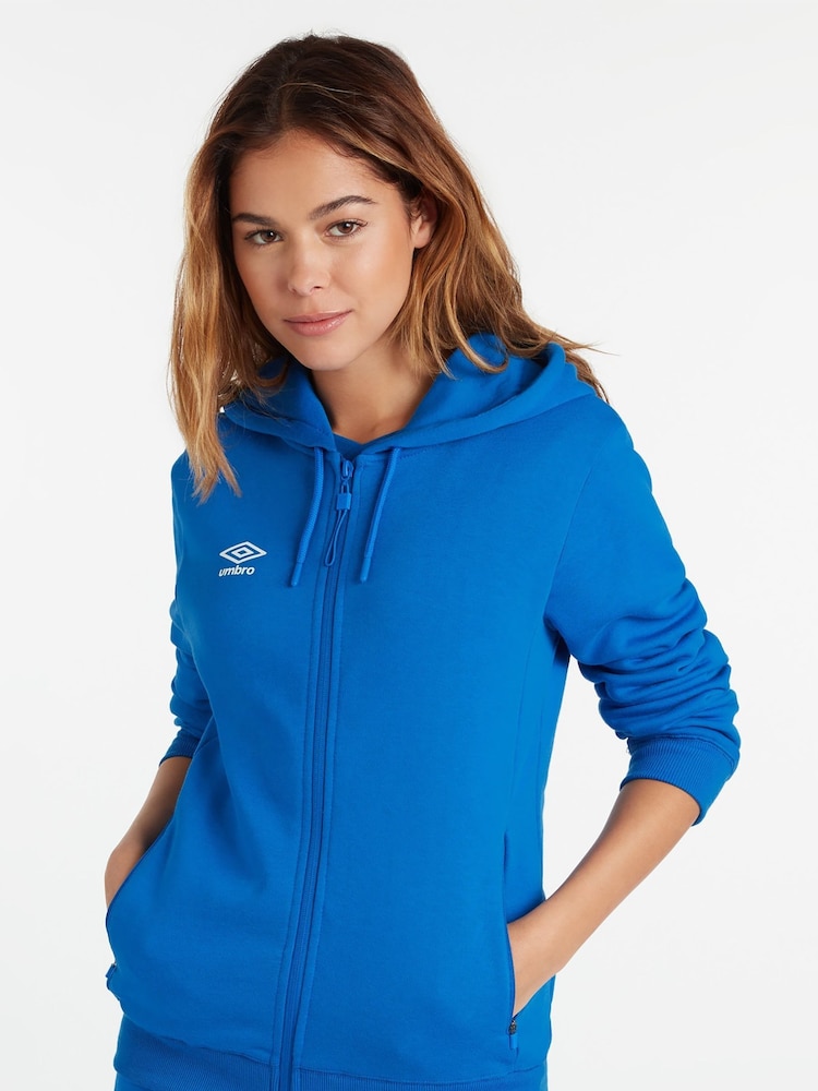 Umbro Blue Club Leisure Zip Through Hoodie - Image 1 of 5