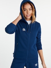 Umbro Dark Navy Blue Club Leisure Zip Through Hoodie - Image 1 of 6