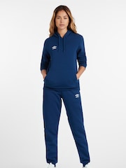 Azul oscuro - Sudadera con capucha sin cierres Club Leisure de Umbro - Imagen 3 de 5