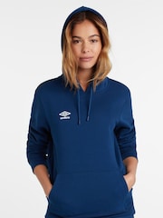 Azul oscuro - Sudadera con capucha sin cierres Club Leisure de Umbro - Imagen 4 de 5