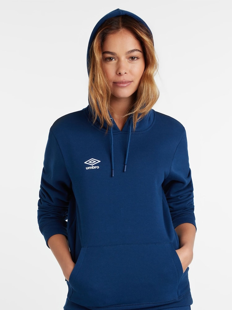 Umbro Dark Blue Club Leisure Overhead Hoodie - Image 4 of 5