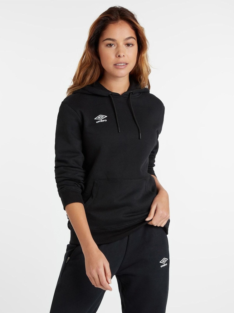 Negro - Sudadera con capucha sin cierres Club Leisure de Umbro - Imagen 1 de 5