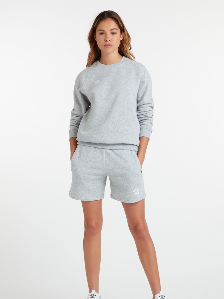 Umbro Grey Club Leisure Jog Shorts - Image 1 of 5