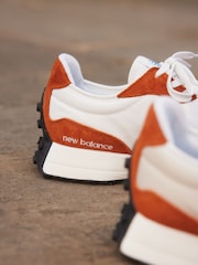 New Balance Cream/White Womens 327 Trainers - Image 7 of 8