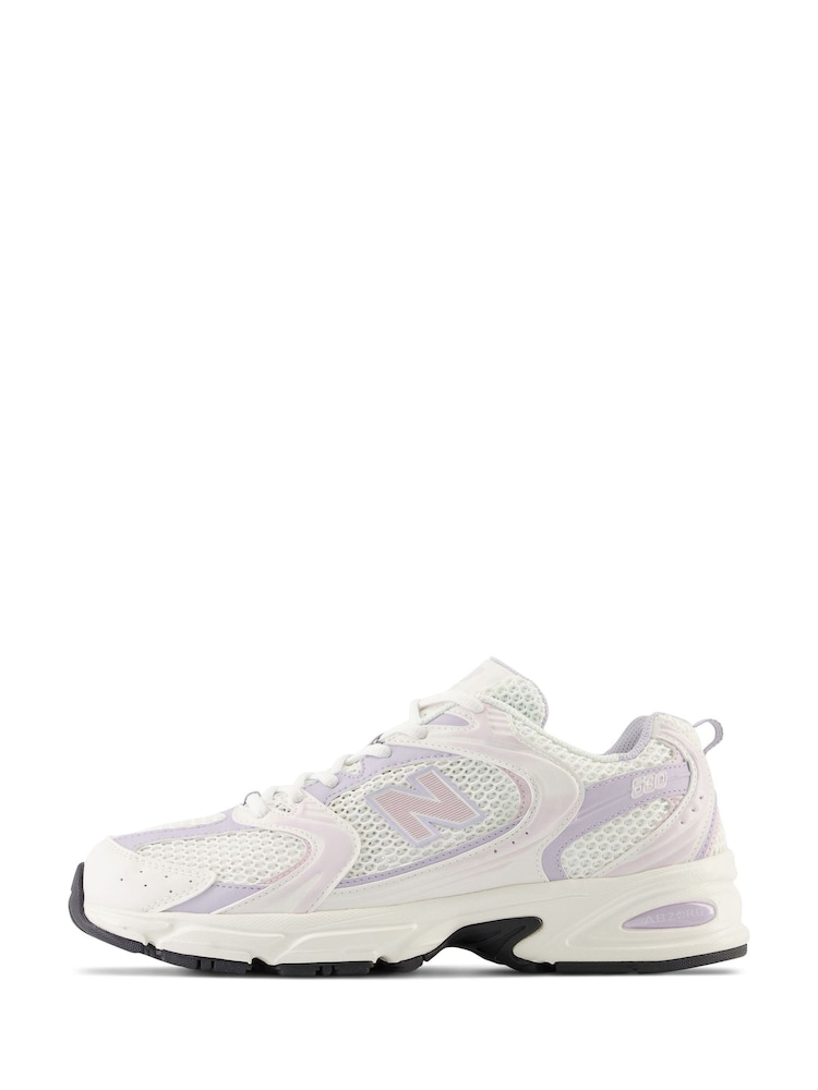 New Balance White/Purple Womens 530 Trainers - Image 2 of 6